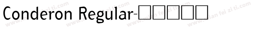 Conderon Regular字体转换